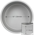 PME Professional 10 Inch Round Anodised Aluminium Deep Cake Pan