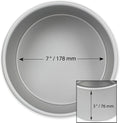 PME 7-Inch Professional Round Anodized Aluminum Deep Cake Baking Pan