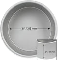 Professional PME 8 x 2 Inch Round Anodised Aluminium Cake Pan