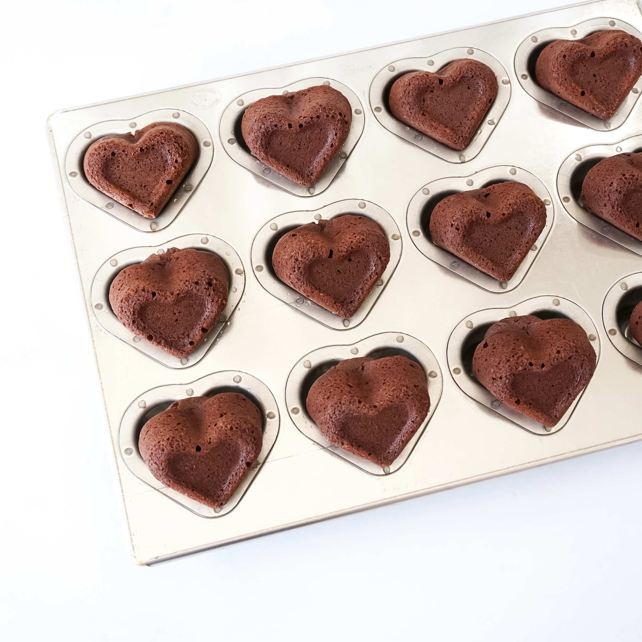 Matsunaga Japan Silicone Coated Double Heart Madeleine Baking Pan