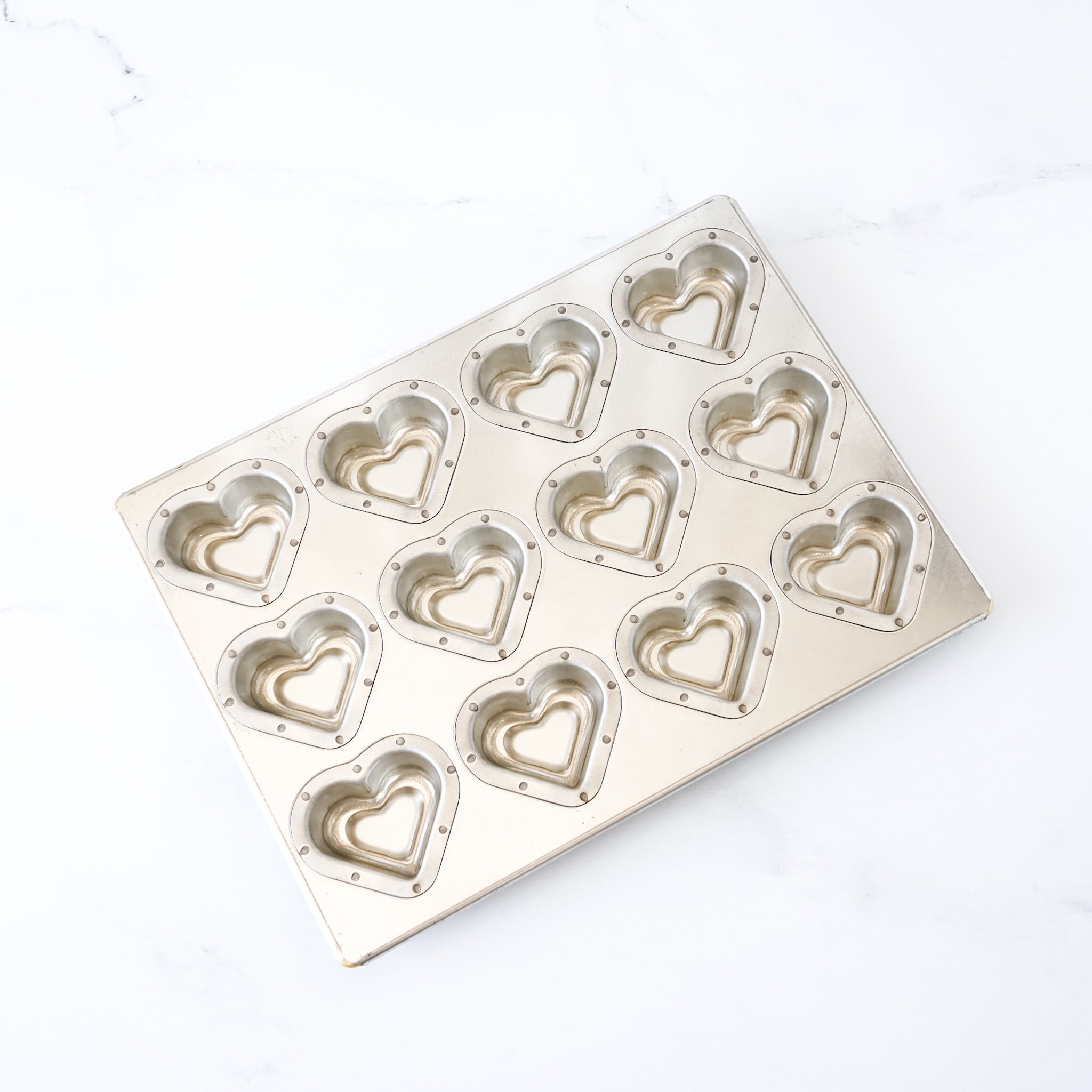 Matsunaga Japan Silicone Coated Double Heart Madeleine Baking Pan