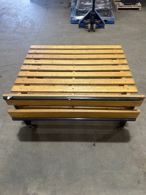 CMS Mobile Wooden Foldable Bakery Display Racks Lot of 2