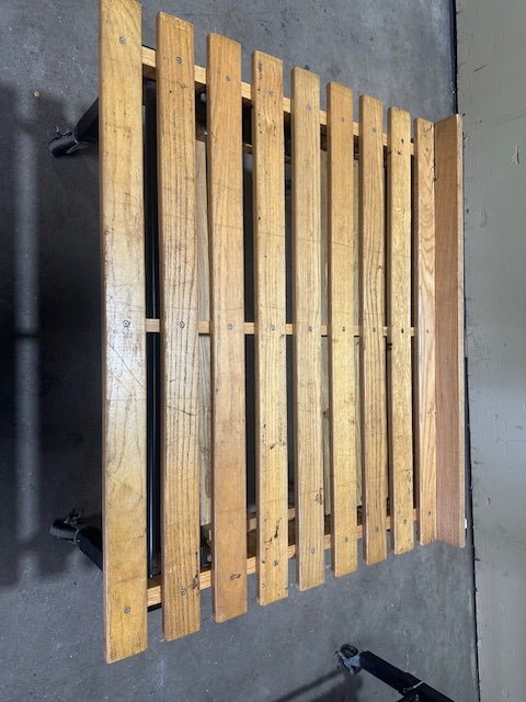 CMS Mobile Wooden Foldable Bakery Display Racks Lot of 2