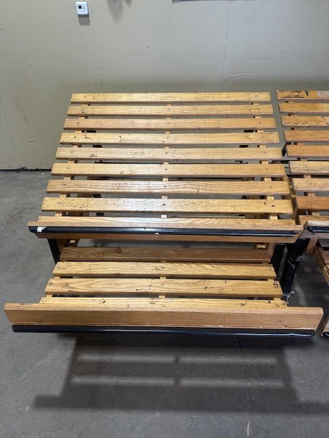 CMS Mobile Wooden Foldable Bakery Display Racks Lot of 2