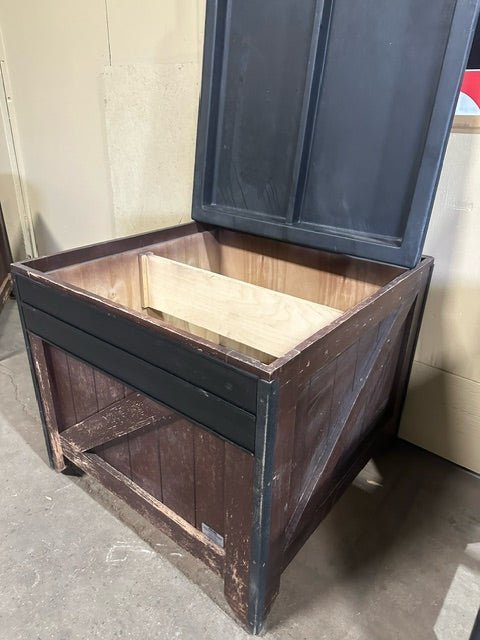 CMS Wooden Produce and Bakery Dry Food Stands on Casters