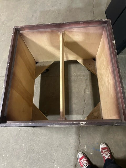 CMS Wooden Produce and Bakery Dry Food Stands on Casters