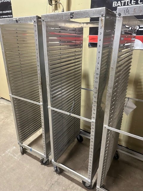 Seco Products NSF Aluminum Mobile Bakery Racks Lot of 4