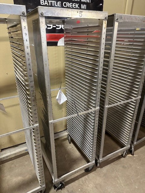 Seco Products NSF Aluminum Mobile Bakery Racks Lot of 4