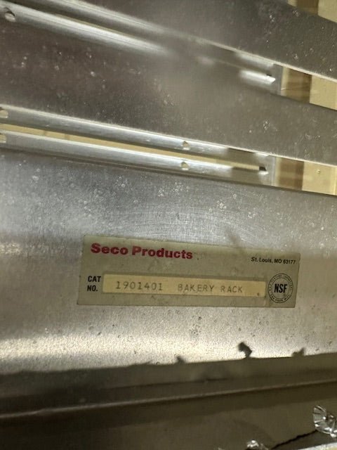 Seco Products NSF Aluminum Mobile Bakery Racks Lot of 4