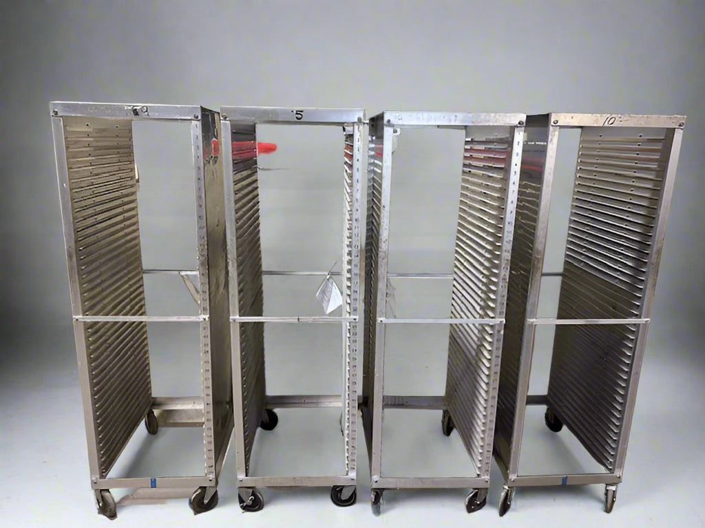 Seco Products NSF Aluminum Mobile Bakery Racks Lot of 4