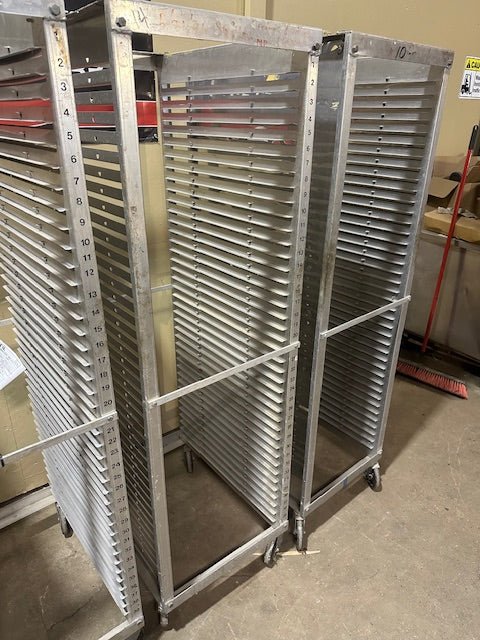 Seco Products NSF Aluminum Mobile Bakery Racks Lot of 4
