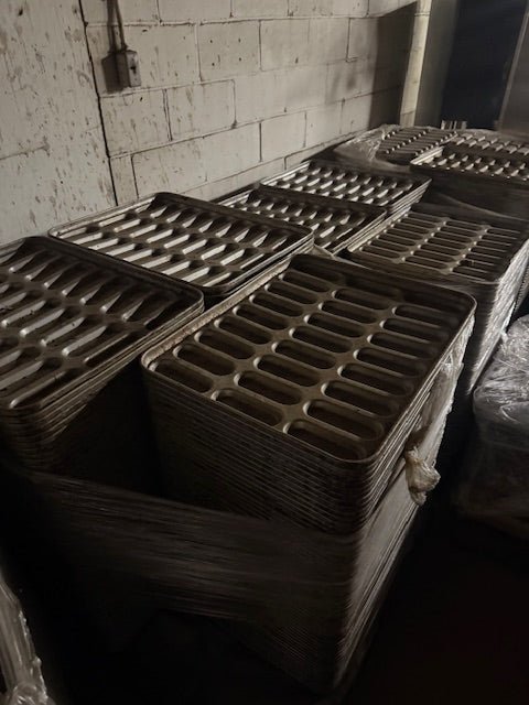 American Pan 27 Slot Hot Dog Bun Baking Pans 5 Pack