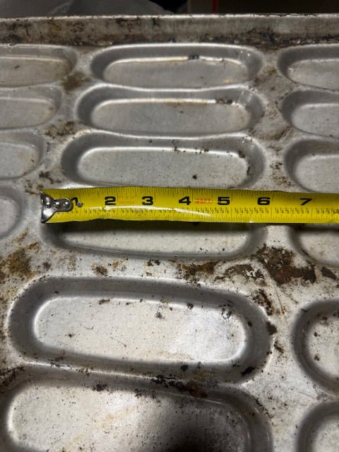 Chicago Metallic 32-Mold Clustered Hot Dog Bun Baking Pan 50 Pack