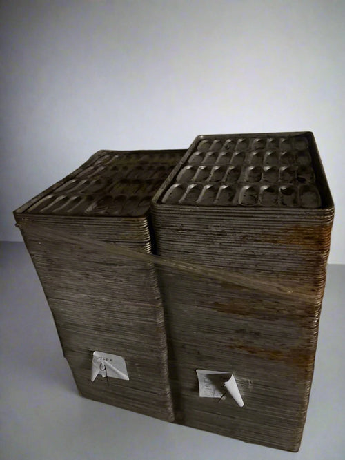 Chicago Metallic 32-Mold Clustered Hot Dog Bun Baking Pan 50 Pack