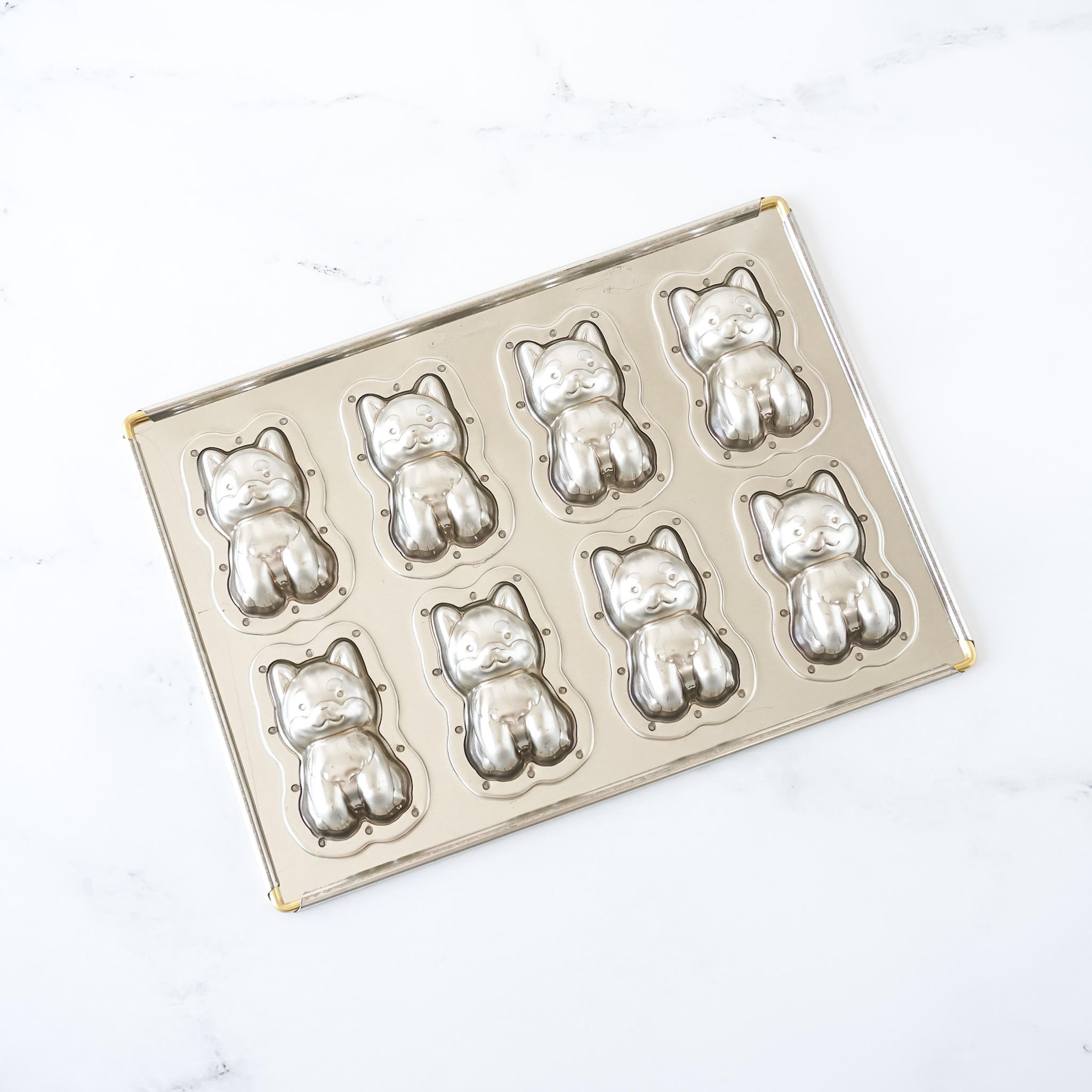 Matsunaga Japan Silicone Coated Shiba Inu Dog Madeleine Baking Pan