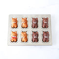 Matsunaga Japan Silicone Coated Shiba Inu Dog Madeleine Baking Pan