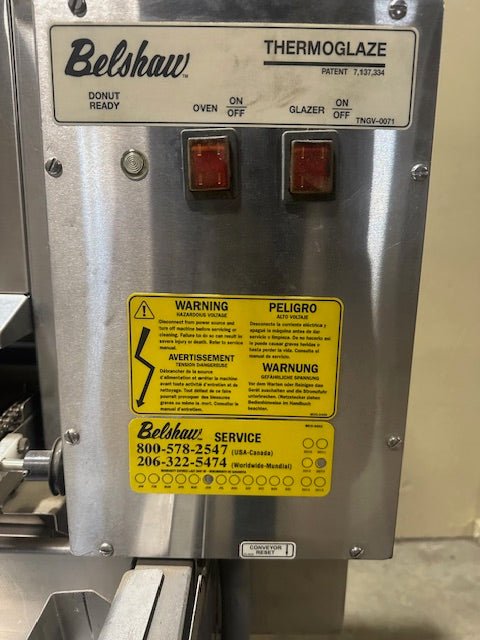 Belshaw Adamatic TG-50 Electric Conveyor Donut Glazer Glazing Table