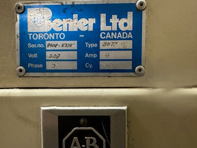 Benier Ltd B077 Floor Type Dough Sheeter Mechanic Special 66-Inch