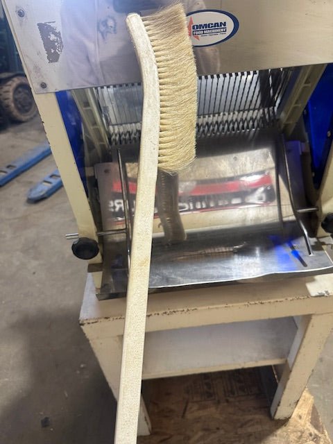 Omcan HL-52006 Commercial Bread Slicer with Floor Stand and Accessories