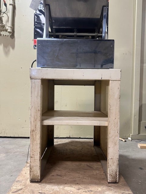 Omcan HL-52006 Professional Electric Bread Slicer with Integrated Floor Stand