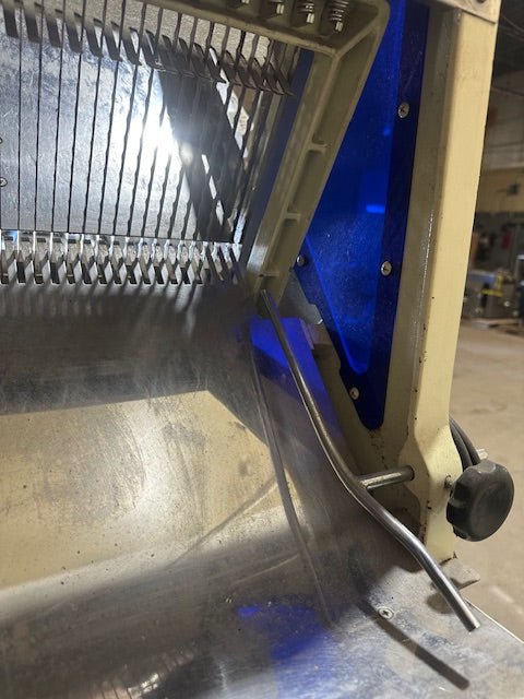 Omcan HL-52006 Commercial Bread Slicer with Floor Stand and Accessories