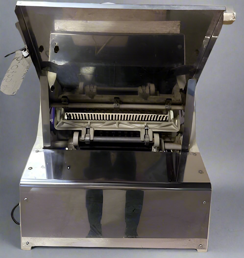 Omcan HL-52006 Professional Electric Bread Slicer with Integrated Floor Stand