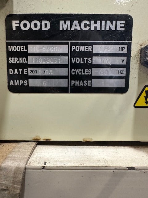 Omcan HL-52006 Commercial Bread Slicer with Floor Stand and Accessories