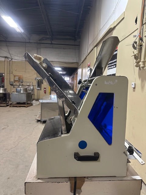 Omcan HL-52006 Commercial Bread Slicer with Floor Stand and Accessories