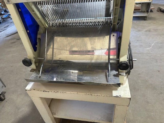 Omcan HL-52006 Professional Electric Bread Slicer with Integrated Floor Stand