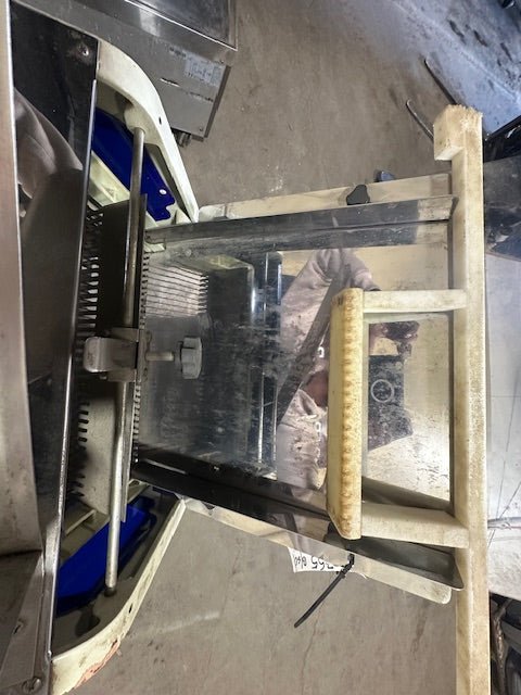 Omcan HL-52006 Commercial Bread Slicer with Floor Stand and Accessories