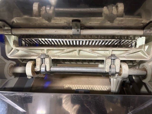 Omcan HL-52006 Commercial Bread Slicer with Floor Stand and Accessories