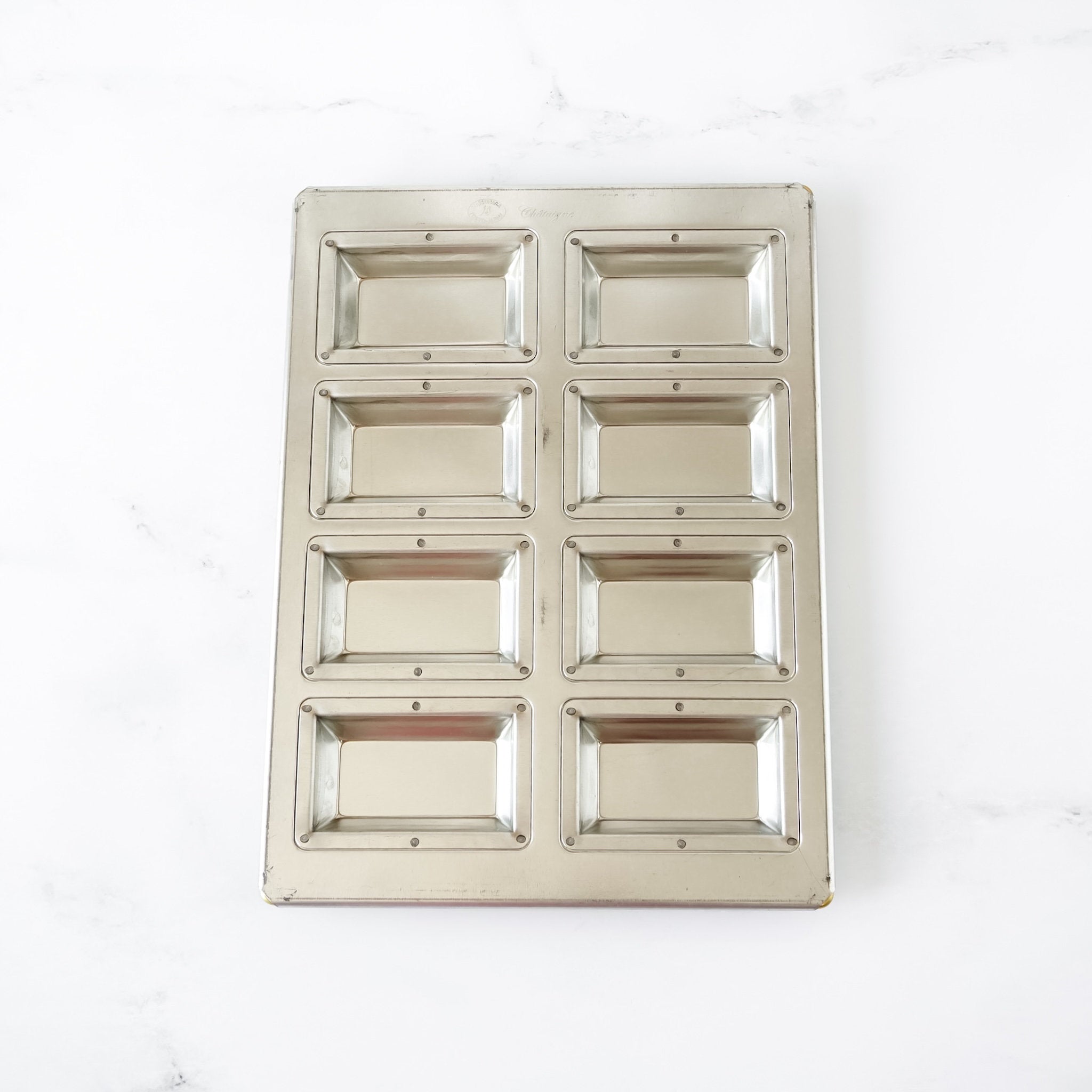 Matsunaga Japan Professional Silicone Coated 8 Cavity Financier Baking Pan