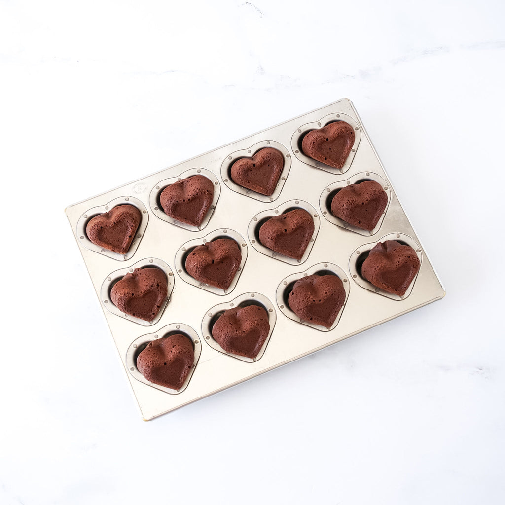 Matsunaga Japan Silicone Coated Double Heart Madeleine Baking Pan