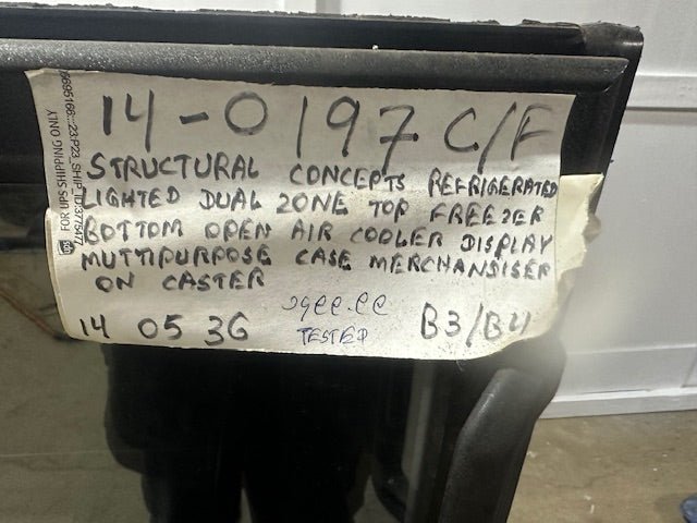 Structural Concepts SB 2770 Dual Zone Lighted Refrigerated Display Merchandiser Case